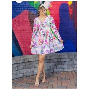 Dream Catcher Jenna Mix Flower dress XL/42 NWT